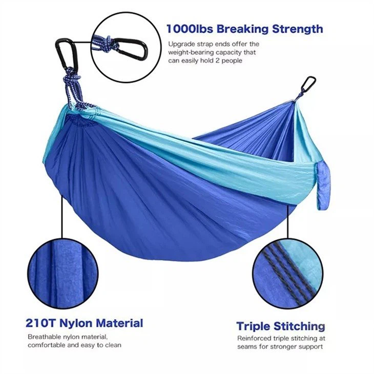 Double Parachute Camping Hammock-3